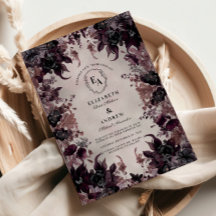 Gothic Lila Bloom Wedding