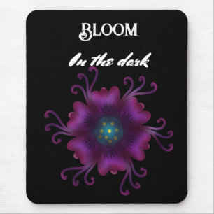 Gothic Lila-Blüten-Dunkle-Flora-Botanik  Mousepad