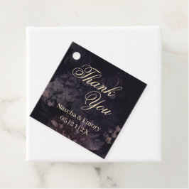 Gothic Lila Boho Elegant Wedding Vielen Dank Geschenkanhänger