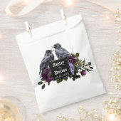 Gothic Lila Floral Bouquet mit Ravens Geschenktütchen (Ausgeschnitten)