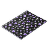 Gothic Lila Floral Note book Notizblock (Linke Seite)