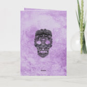 Gothic Lila Grunge Black Lace Wedding Program Programm (Rückseite)