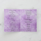 Gothic Lila Grunge Black Lace Wedding Program Programm (Innenseite)