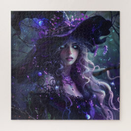 Gothic Lila Hexe Puzzle