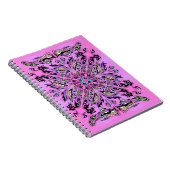 Gothic Lila Mandala Notebook Notizblock (Rechte Seite)