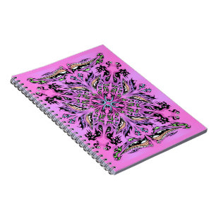 Gothic Lila Mandala Notebook Notizblock