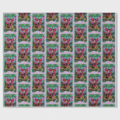 Gothic Lila Red Mushroom Gothic Geschenkpapier (Flach)