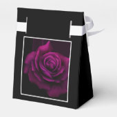 Gothic Lila-Rote Rose Blume Vielen Dank Geschenkschachtel (Rückseite)