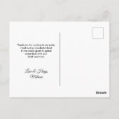 Gothic Lila-Rote Rose Blume Vielen Dank Postkarte (Rückseite)