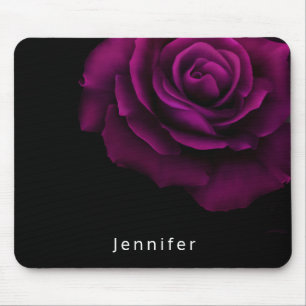 Gothic lila-roter Rosenblüte Mousepad