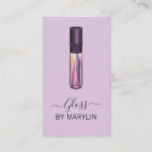 Gothic Lip Gloss Flasche Klein Visitenkarte (Vorderseite)
