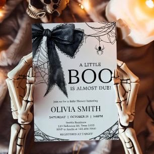 Gothic Little Boo Baby Shower Einladung