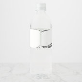 Gothic Little Boo Baby Shower Wasserflaschenetikett (Rückseite)