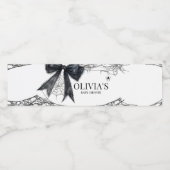 Gothic Little Boo Baby Shower Wasserflaschenetikett (Einzelnes Label)