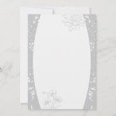 Gothic Little Monster Baby Shower Design Einladung (Rückseite)