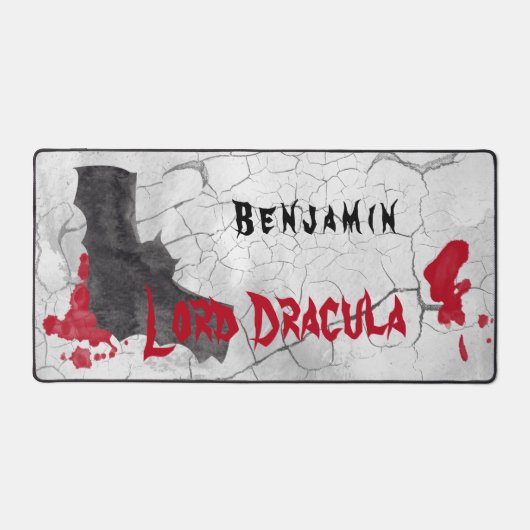 Gothic Lord Dracula Vampire Desk Mat Schreibtischunterlage (Vorderseite)