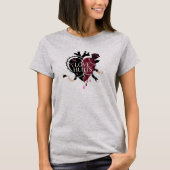 Gothic Love Hurts Broken Heart T-Shirt (Vorderseite)