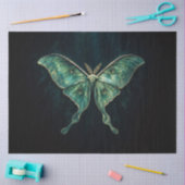 Gothic Lunar Moth Ephemera Decoupage Seidenpapier (Basteln)