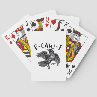 Gothic Lustig F Krähe F Krähe Ästhetik Casual Look Spielkarten