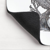 Gothic Lustiger F-Caw-F Humor Krähe Essential Retr Mousepad (Ecke)