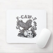 Gothic Lustiger F-Caw-F Humor Krähe Essential Retr Mousepad (Mit Mouse)