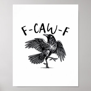 Gothic Lustiger F Krähe F Krähe Ästhetischer Casua Poster