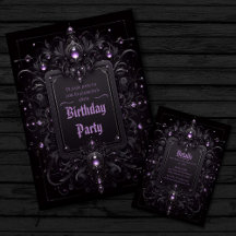Gothic Lux Lila und Black Birthday