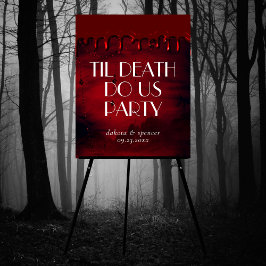 Gothic Luxe | Black Red Bloody Tropfen Gore Willko Poster