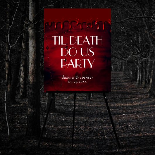 Gothic Luxe | Black Red Bloody Tropfen Gore Willko Poster