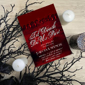 Gothic Luxe | Blut und Gore Til Tod tun uns Teil Einladung