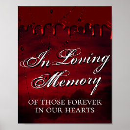 Gothic Luxe | Schwarz und Dunkelrot im liebenden S Poster