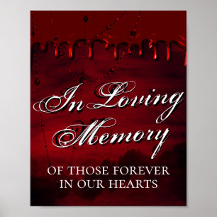 Gothic Luxe   Schwarz und Dunkelrot In Loving Memo Poster