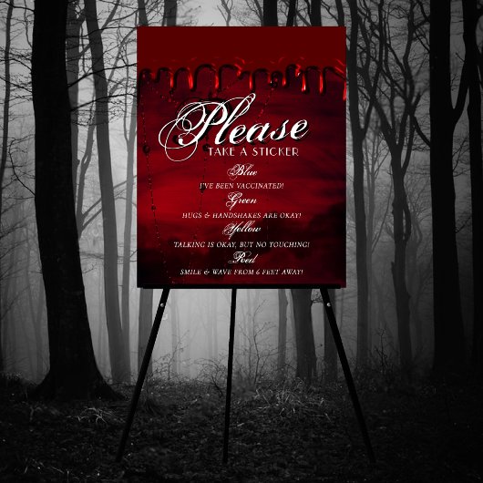 Gothic Luxe | Schwarze und dunkle rote soziale Dis Poster