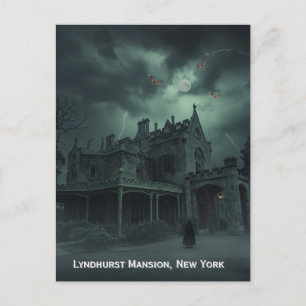 Gothic Lyndhurst Mansion, New York Feiertagspostkarte