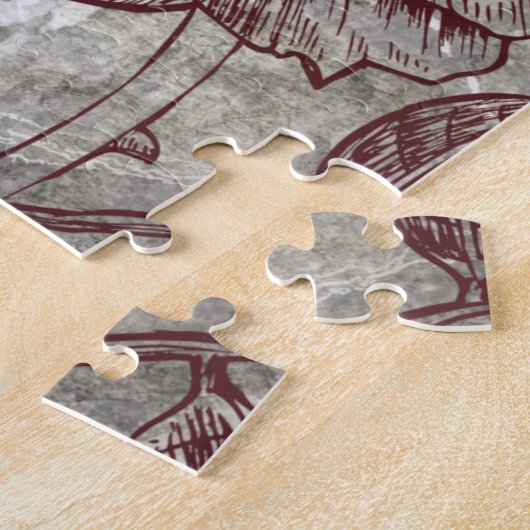 Gothic Macabre Viktorianisch Skull & Death Ephemer Puzzle (Seite)