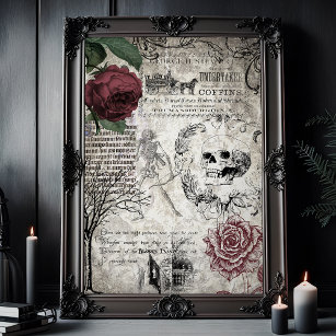 Gothic Macabre Viktorianisch Skull & Death Ephemer Seidenpapier