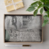 Gothic Macabre Viktorianisch Skull & Death Ephemer Seidenpapier (Geschenk)