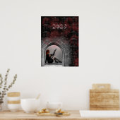 Gothic Mädchen- 2023 Kalender Poster (Küche)