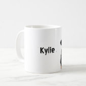 Gothic Mädchen Hut Shorts Personalisiert Kaffeetasse (Vorderseite Links)