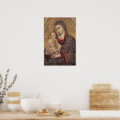 Gothic Madonna and Child poster (Küche)