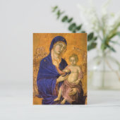 Gothic Madonna and Child Postkarte (Stehend Vorderseite)