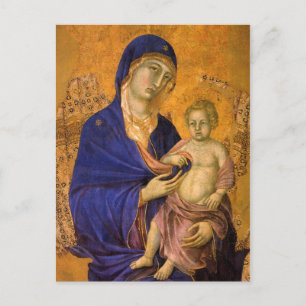 Gothic Madonna and Child Postkarte