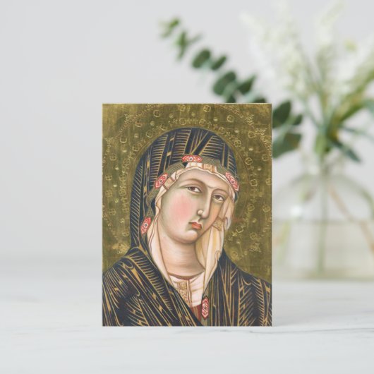 Gothic Madonna Postkarte (Stehend Vorderseite)