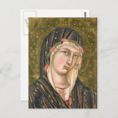 Gothic Madonna Postkarte (Vorne/Hinten)