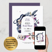 Gothic Magic Halloween HexenBrautparty Einladung