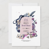 Gothic Magic Halloween Hexenladen Brautparty Einladung (Vorderseite)