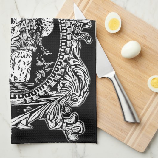 Gothic Maiden Geschirrtuch (Viertel Falte)