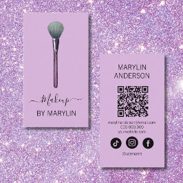 Gothic Makeup Powder Brush Beauty Visitenkarte