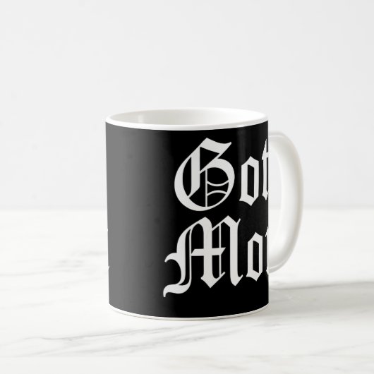 Gothic Mama Gothic Text Gothcore Mother Dark Kaffeetasse (VorderseiteRechts)