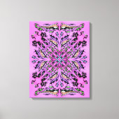 Gothic Mandala Stretched Canvas Print Leinwanddruck (Vorderseite)